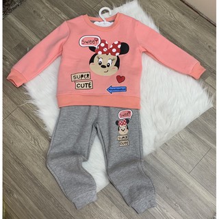Bộ nỉ H&M xuất cho bé gái