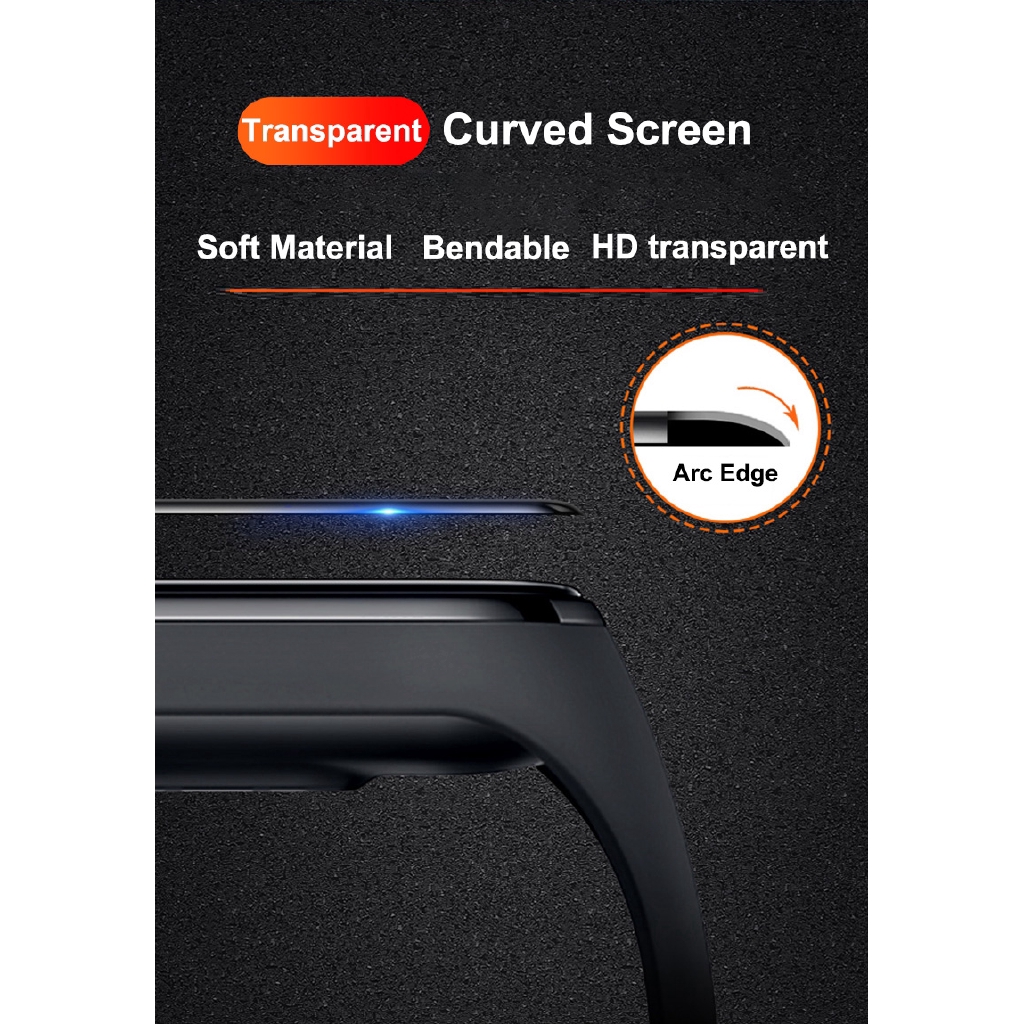 Phim bảo vệ màn hình 3D không cường lực chất lượng cao cho for Xiaomi Mi Band 6 5 4