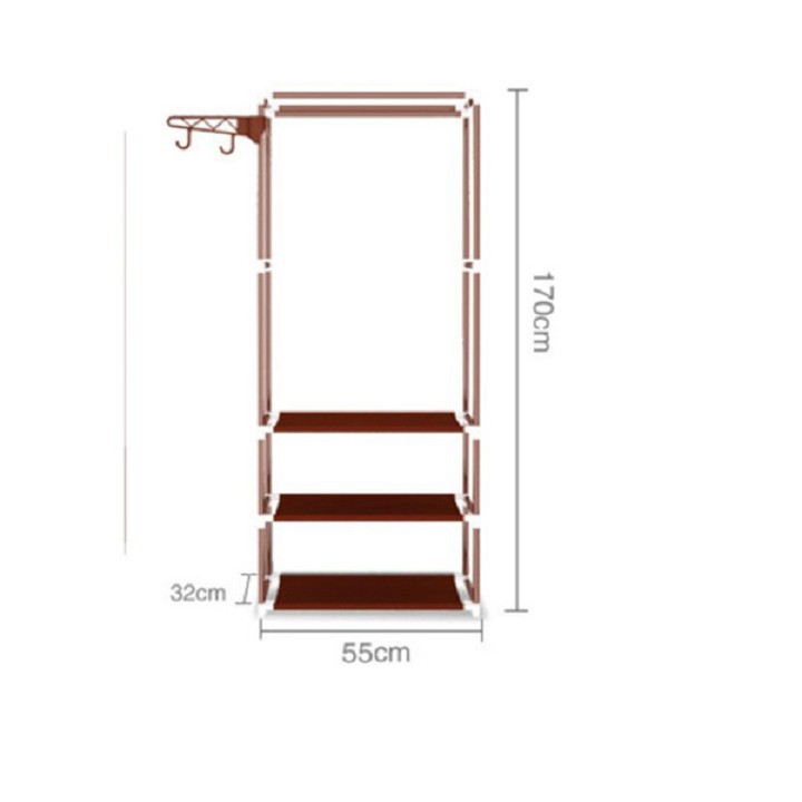 KỆ MỸ PHẨM LỒNG CHIM 3 TẦNG/ KỆ CHỮ H TREO QUẦN ÁO GẤP GỌN (GIA DỤNG NGUYỄN HOÀNG)