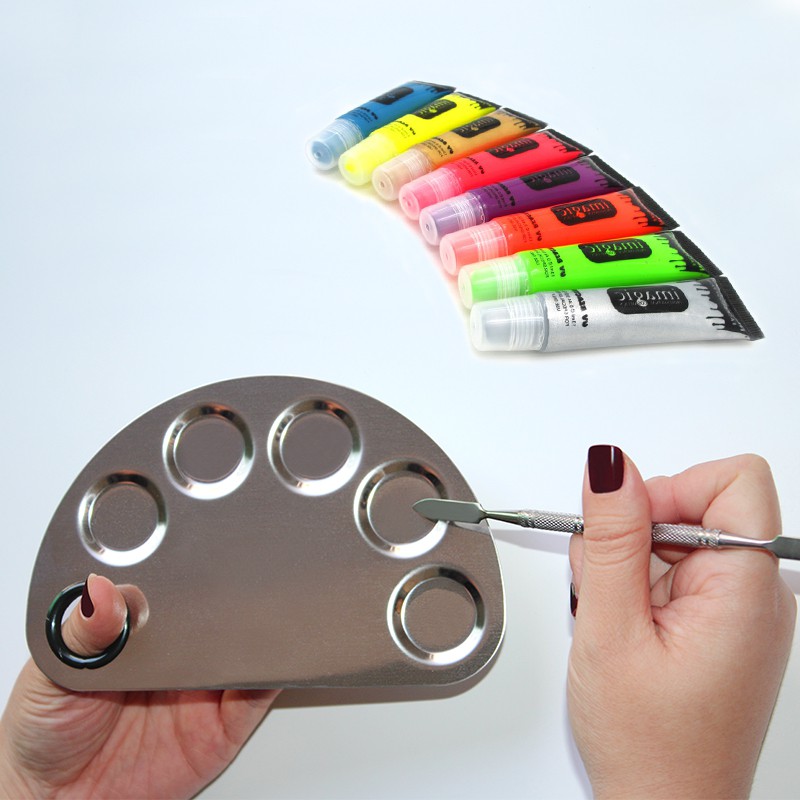 Bảng vẽ IMAGIC bằng thép không gỉ cho trang điểm màu nước/acrylic 117g