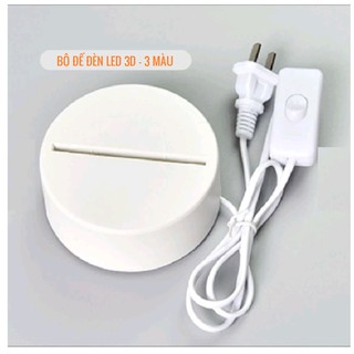 Bộ đế đèn led 3d loại 3 màu PAVITA