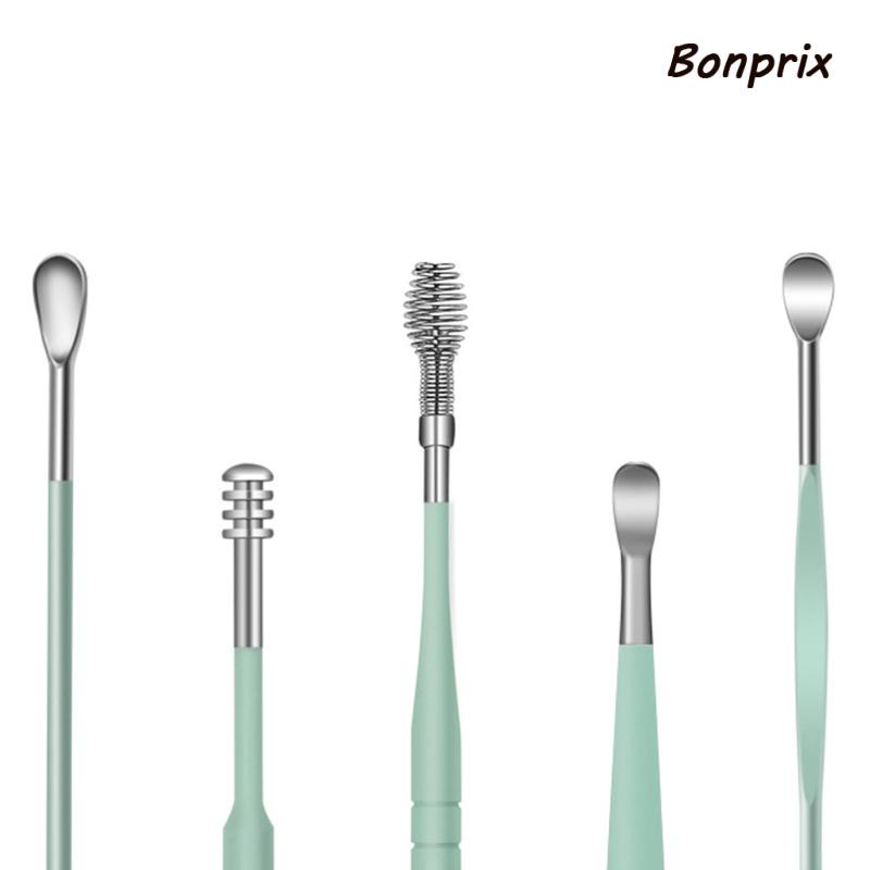 [Hàng mới về] 6 dụng cụ vệ sinh tai kèm túi da tiện lợi