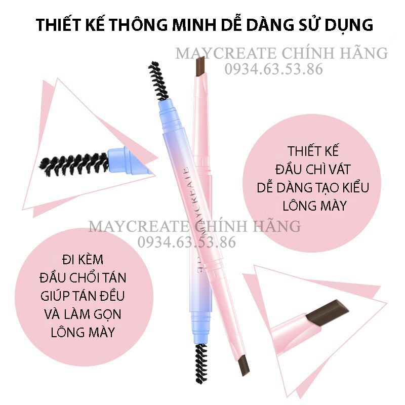 Chì Kẻ Mày 2 Đầu Maycreate Hàng Nội Địa Trung. | BigBuy360 - bigbuy360.vn