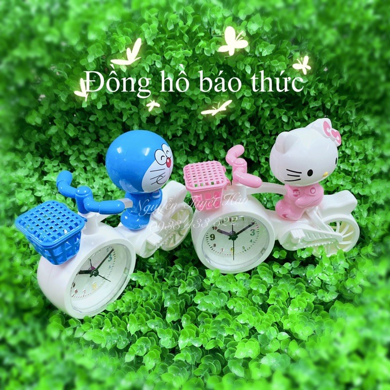 Đồng hồ báo thức Hello Kitty Doremon Doraemon