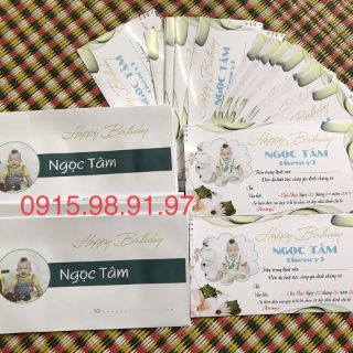 Thiệp sinh nhật, Thôi nôi cho bé.