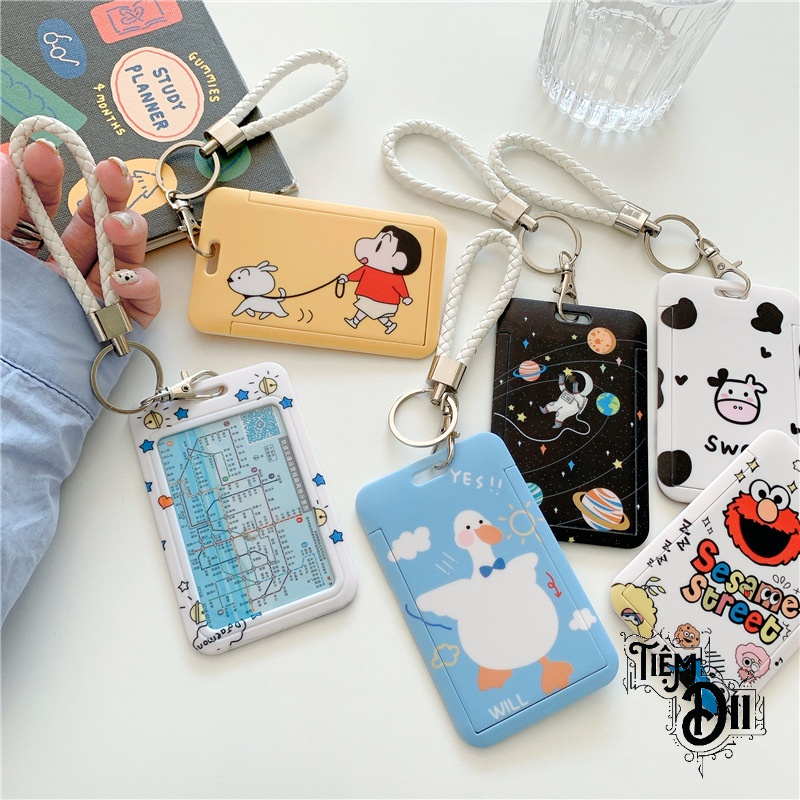Bao Đựng Thẻ Kèm Dây Đeo Tay Da PU  Nhiều Mẫu Bao Thẻ Trơn Thẻ Đeo Bảng Tên Cute Bao Đựng Crad, Thẻ Phụ Kiện Xinh