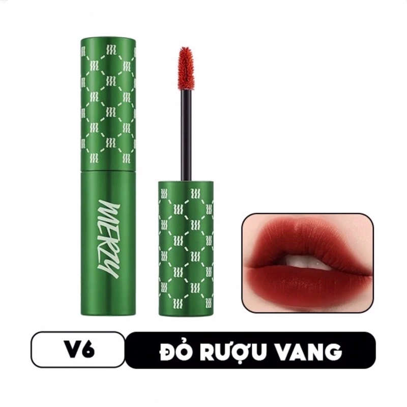 Son kem lì Merzy V6 Green Edition vỏ xanh lá 2022