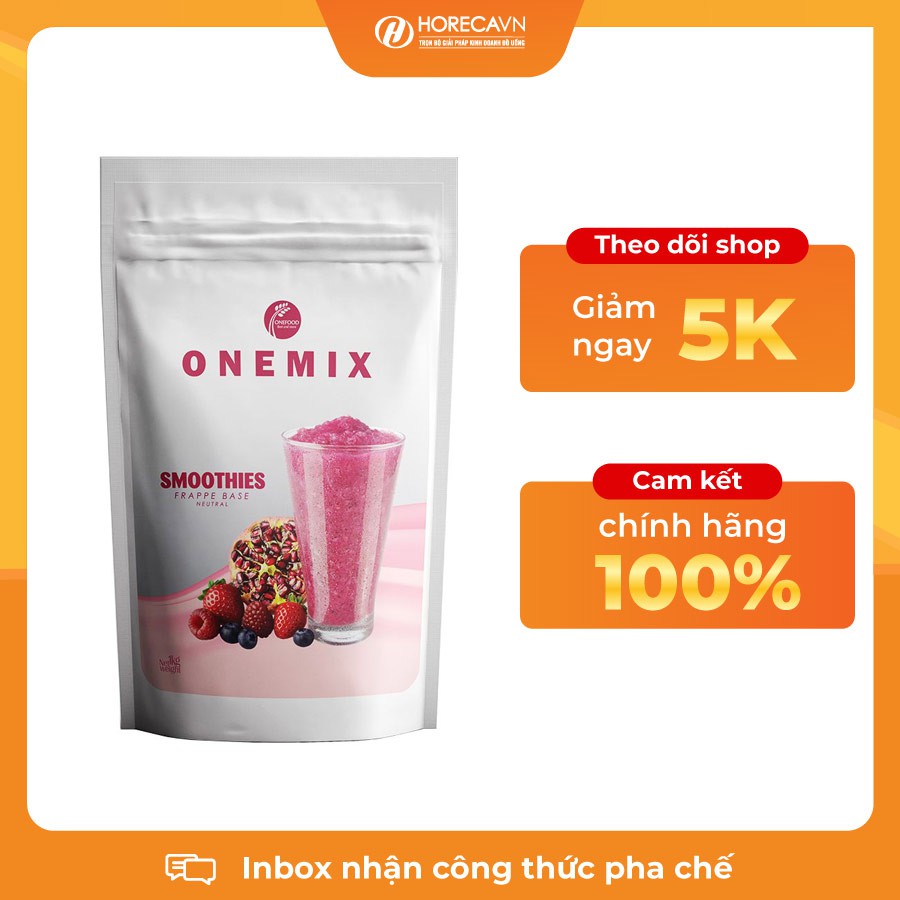 GIÁ TỐT - Bột Mix Smoothie Không Hương Onemix 1kg - Pha Đá Xay Chuẩn Vị