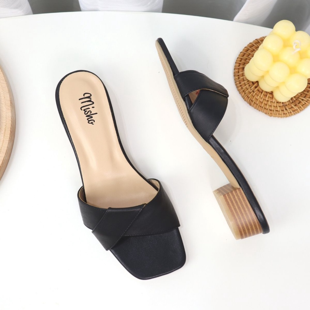 Guốc nữ thơi trang quai đúp êm mềm ôm chân gót vuông cao 3cm đi dạo đi chơi phố Cillie 1034