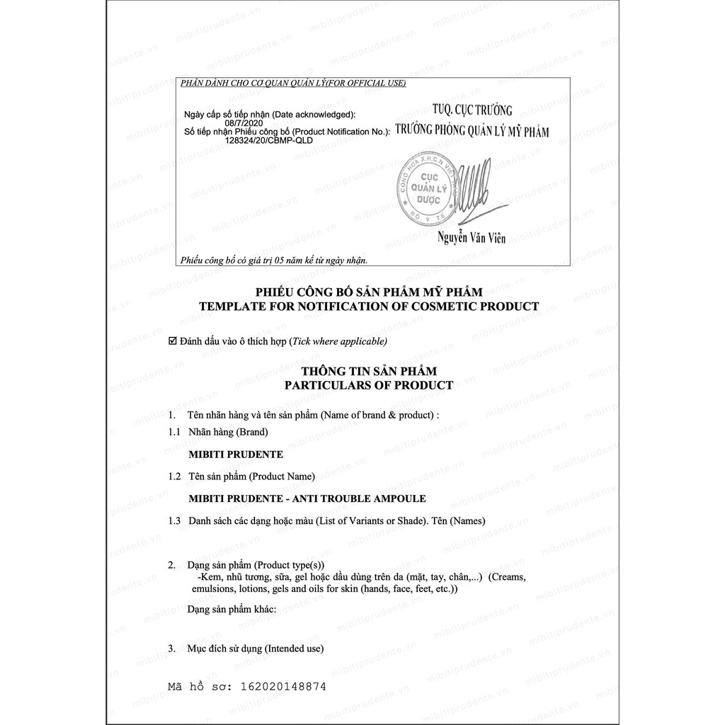 Serum Mụn Anti Trouble Ampoule [ MIBITI ] 5ml/Chai | BigBuy360 - bigbuy360.vn