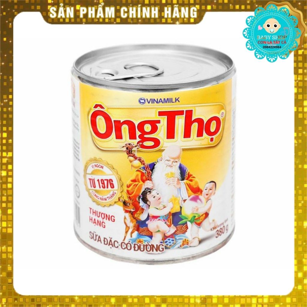 Sữa Đặc Ông Thọ Nhãn Vàng 380G - VinaMilk - Shop Con Là Tất Cả