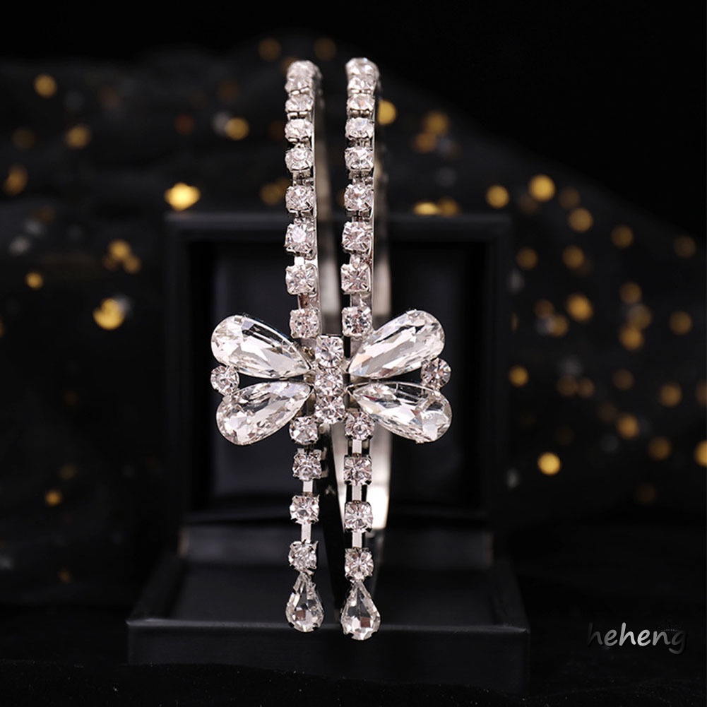 Băng Đô Cài Tóc Đính Đá Nhân Tạo Có Thể Điều Chỉnh Kích Thước