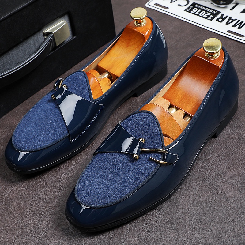 Giày Da Oxford Màu Đen Cỡ Lớn 37-48 Thời Trang Cho Nam