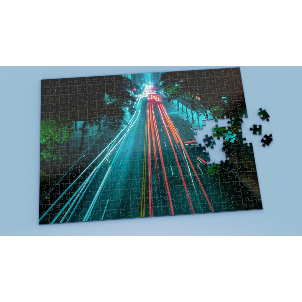 Tranh ghép hình TIME LAPSE - Mẫu 1 - Nhận in theo yêu cầu