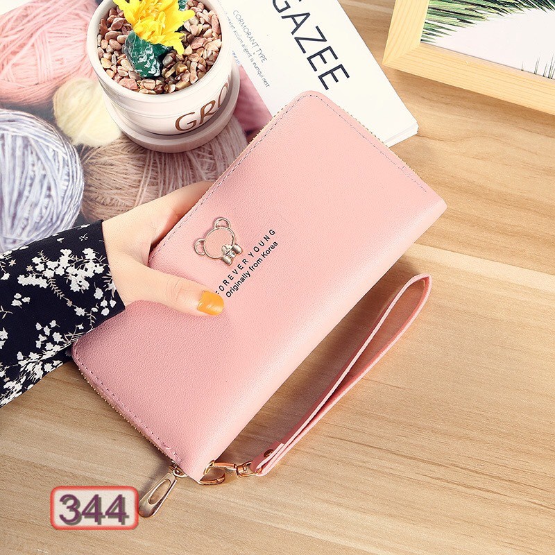Ví Dài Nữ Khóa Kéo Forever Young Hình Gấu 344 Dễ Thương Siêu Hot - Hazo