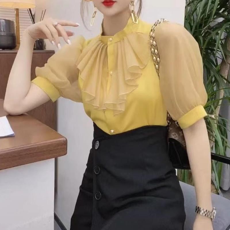 (BB121)Áo nữ phong cách tươi tắn và tự nhiên kiểu dáng đẹp chất liệu vải khá tốt sờ tay thấy mềm thoải mái đẹp xinh