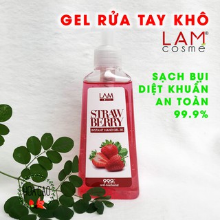 Rửa tay khô, Gel rửa tay khô LAM Cosme - Diệt Khuẩn 99%, an toàn cho bé 240ml