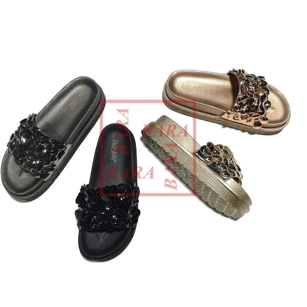 Giày Sandal Họa Tiết Hoa Xinh Xắn Bbj28-Kbdg (Y3) Size36-40