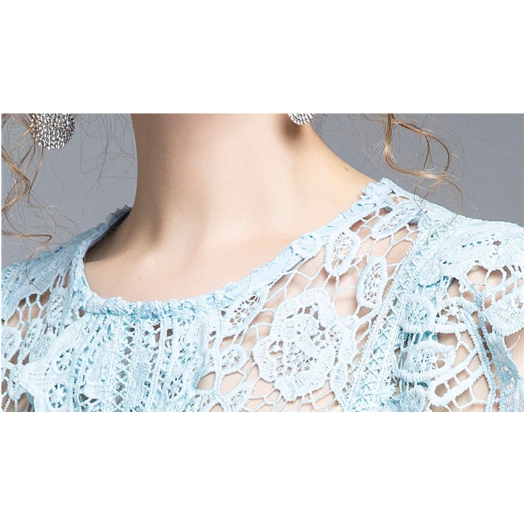 Đầm ren xanh QCCC, size S