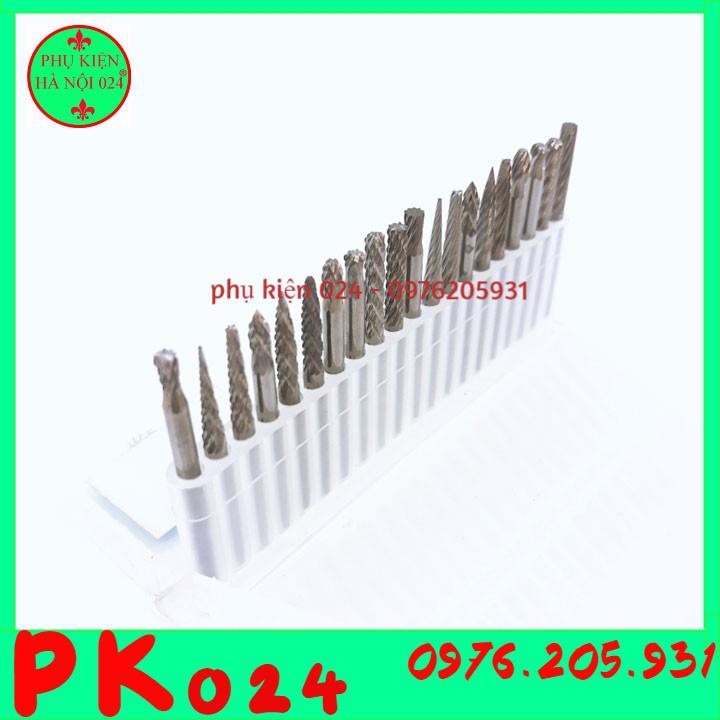 Bộ Mũi Doa Mài Hợp Kim Dùng Mài Kim Loại Và Gỗ 3x3mm
