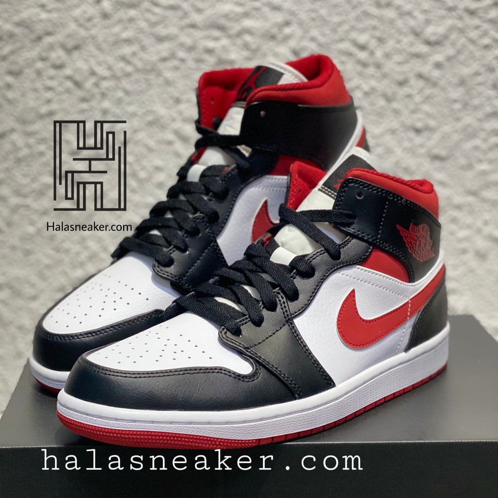 Nike Air Jordan 1 Mid 'Metallic Red' 554724-122 Hàng Chính Hãng - Halasneaker.com