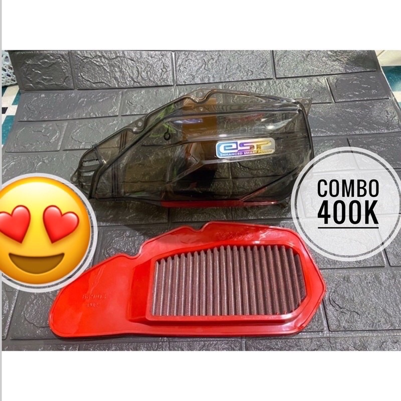 Ốp Bầu Lọc Gió Pô E Màu Khối Dành Cho Vario,Ab,Click.ShMode V.V