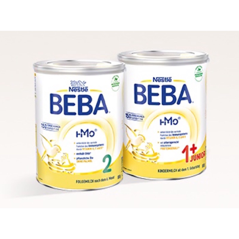 Sữa Beba Đức số 1,2,3,1+,2+ 800g mẫu mới (đủ bill)