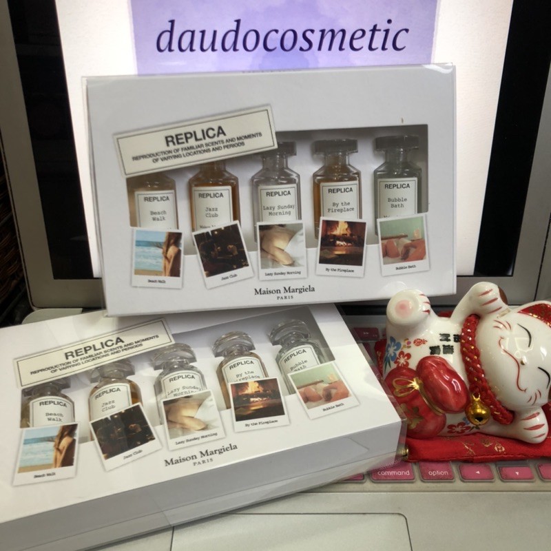 Set Nước hoa Maison Margiela Replica Beach Walk - Jazz Club - Lazy SundayMorning - Fireplay- Bubble Bath 7ml