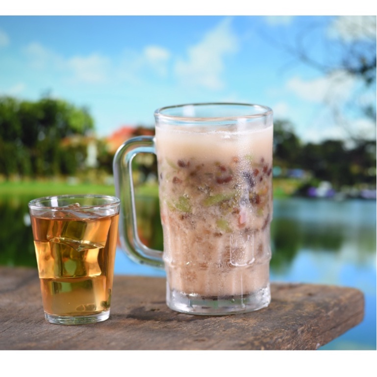 Bộ 6 cốc ăn chè, uống bia thủy tinh LOTUS GLASS VTC51 trong suốt có quai cao cấp, an toàn
