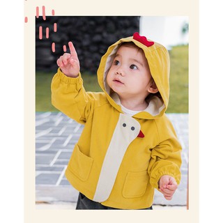 Quần Áo Trẻ Em-áo khoác hai lớp cho bé trai gái hình gà con siêu cute-thời trang cao cấp cho bé sản xuất tại việt nam