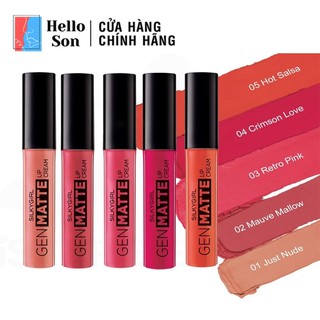 Son Kem Lì Nhẹ Môi Cấp Ẩm SILKYGIRL Gen Matte Lip Cream
