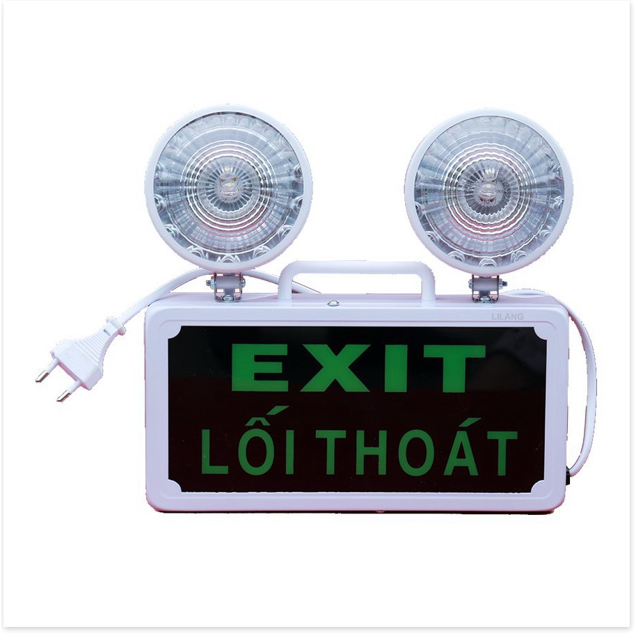 Đèn sự cố khẩn cấp ✳️  Combo 2 Đèn báo thoát hiểm EXITđèn an toàn phù hợp lắp cho khách sạn 8552