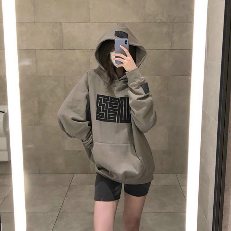 Áo HOODIE thời trang nam nữ form rộng in họa tiết trước ngực siêu hot