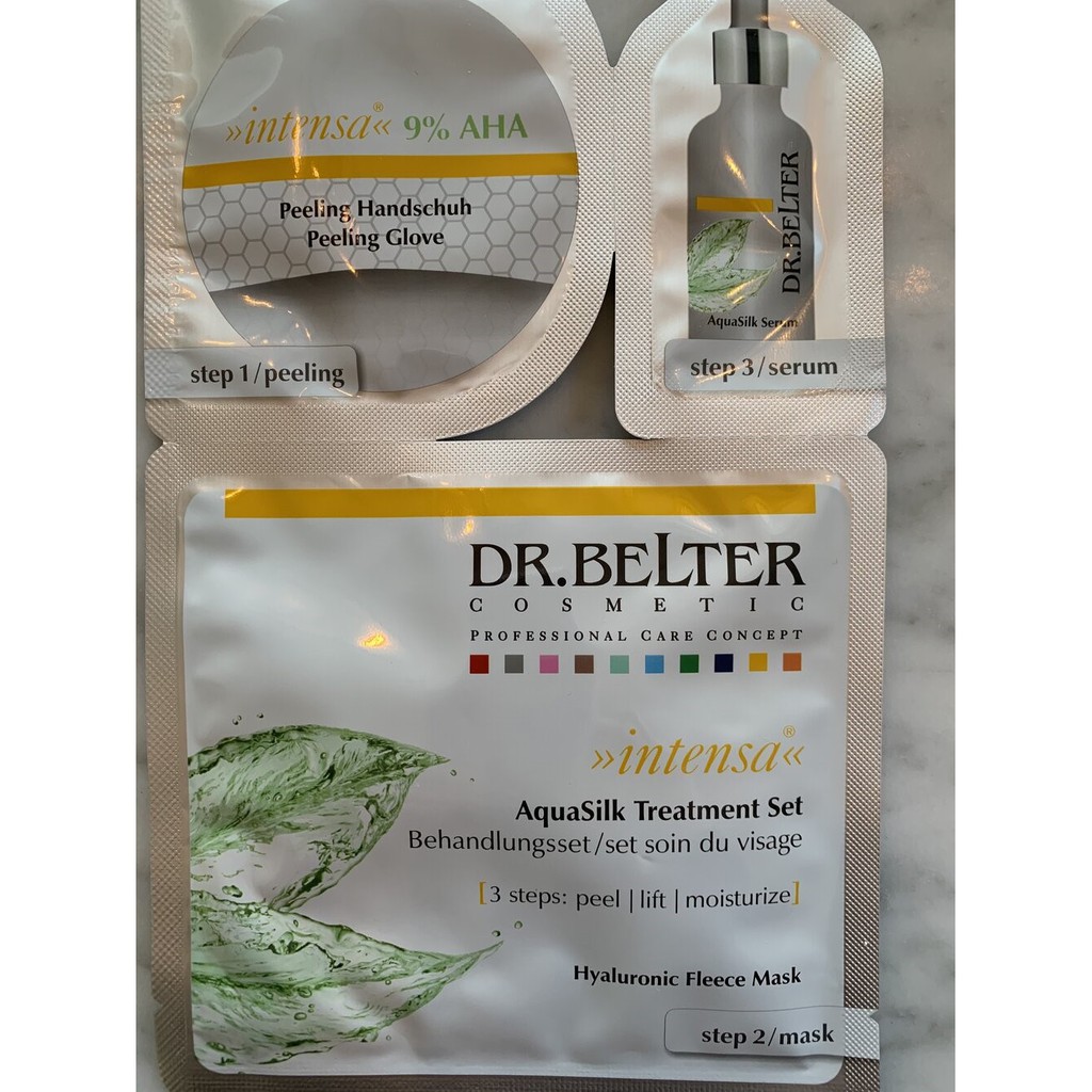 Set Peel Da 3 Bước Chăm Sóc Đặc Biệt Dr.Belter 581R AquaSilk Treament - Chính Hãng Đức
