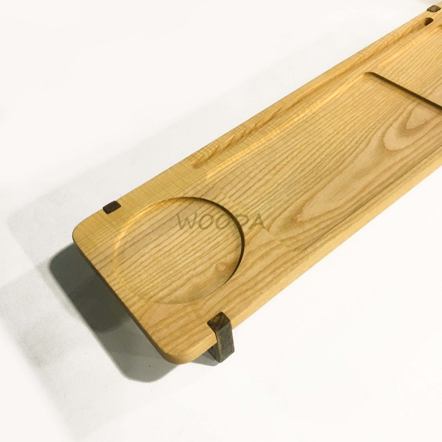 Khay gỗ đa năng để bàn, chân tháo lắp tiện lợi