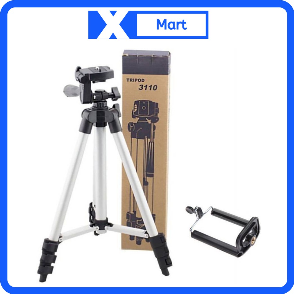 Gậy chụp hình Tripod 3310 kèm giá đỡ điện thoại