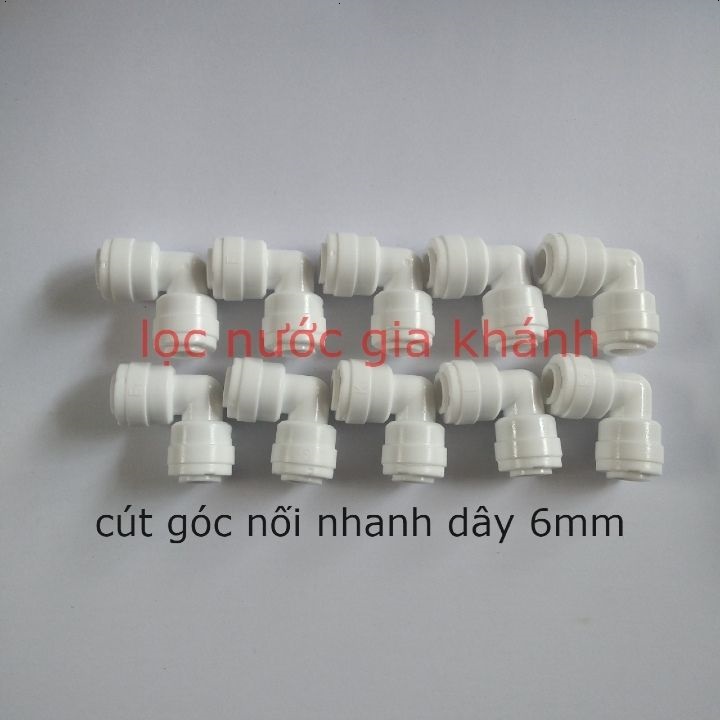 10 chiếc cút góc nối nhanh dây 6mm