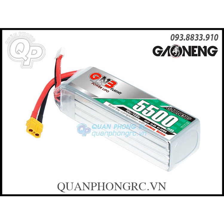 Pin GNB 5500mAh 4S 70C 14.8V LiPo Battery XT60 Plug