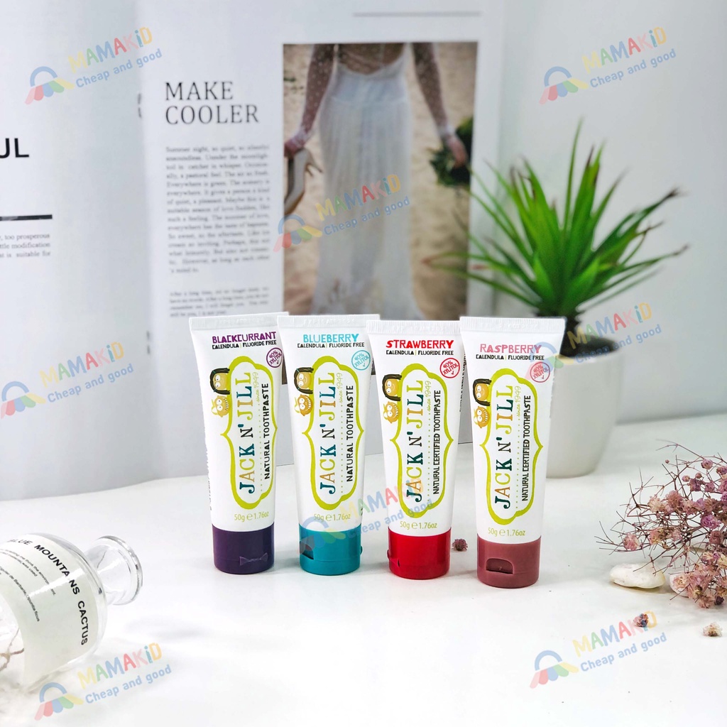 Kem đánh răng hữu cơ Jack n' Jill nhiều vị