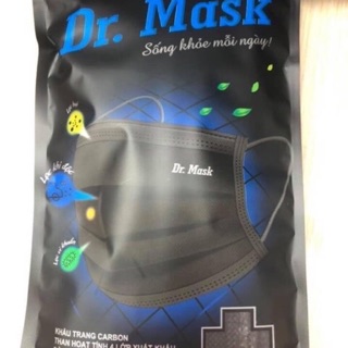 Khẩu trang than hoạt tính Dr. Mask túi 10 chiêc