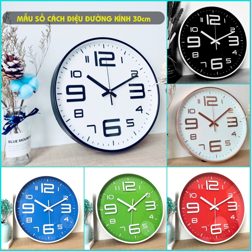 [08 Mẫu Cao Cấp] Đồng Hồ Treo Tường Kim Trôi Cực Đẹp bh 12 tháng 1 đổi 1