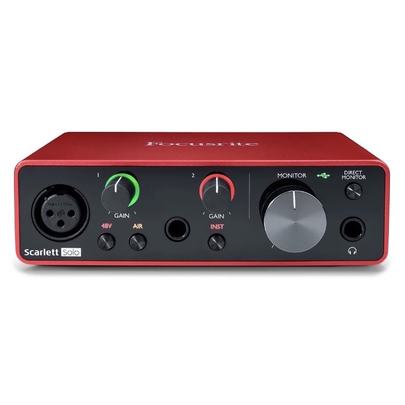 Sound card Focusrite Scarlett Solo gen 3 thu âm chuyên nghiệp idol cc talk bigo livestream bán hàng onl