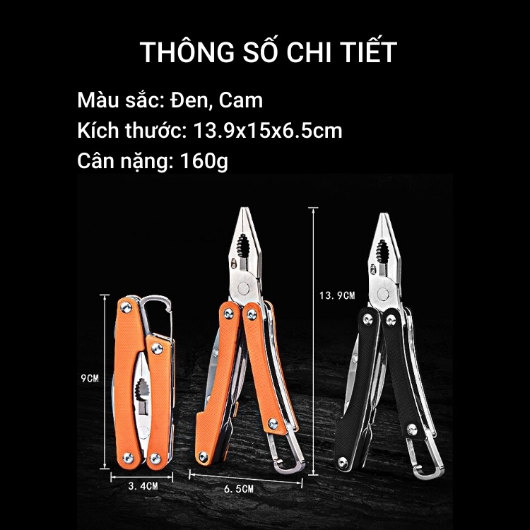 Kìm Đa Năng Hx outdoors GQ - 05 kìm câu cá dã ngoại chính hãng