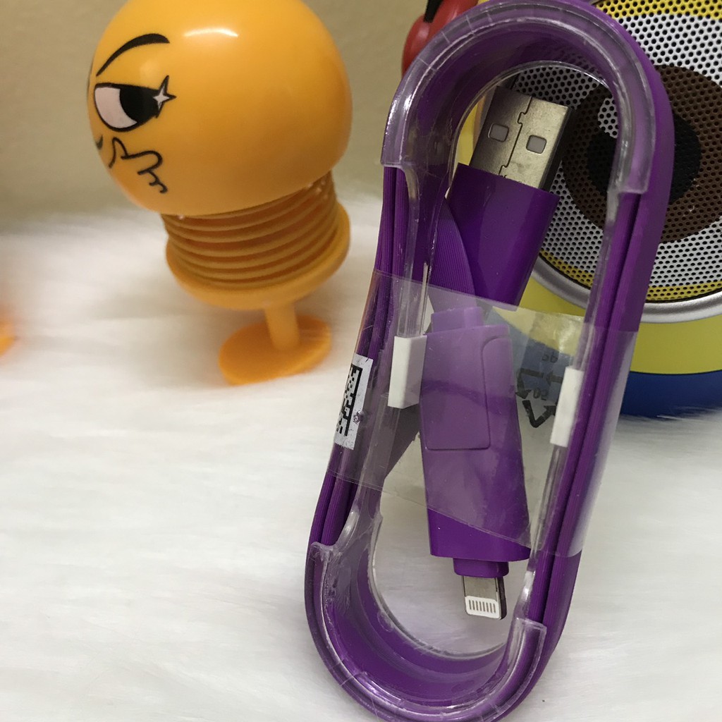 Cáp sạc 2 đầu Iphone và Samsung | BigBuy360 - bigbuy360.vn