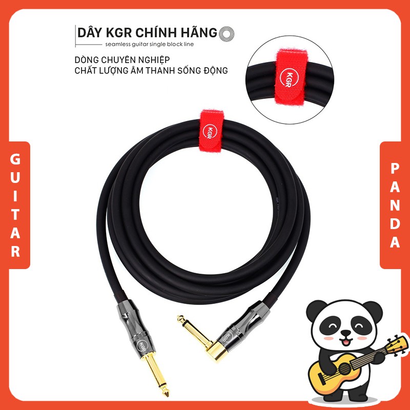 [Chính Hãng] Dây Line Jack Âm Thanh Cắm Đàn Guitar Ra Loa 6 Ly KGR Dài 3m 6m Chống Noise Hú Guitar Panda