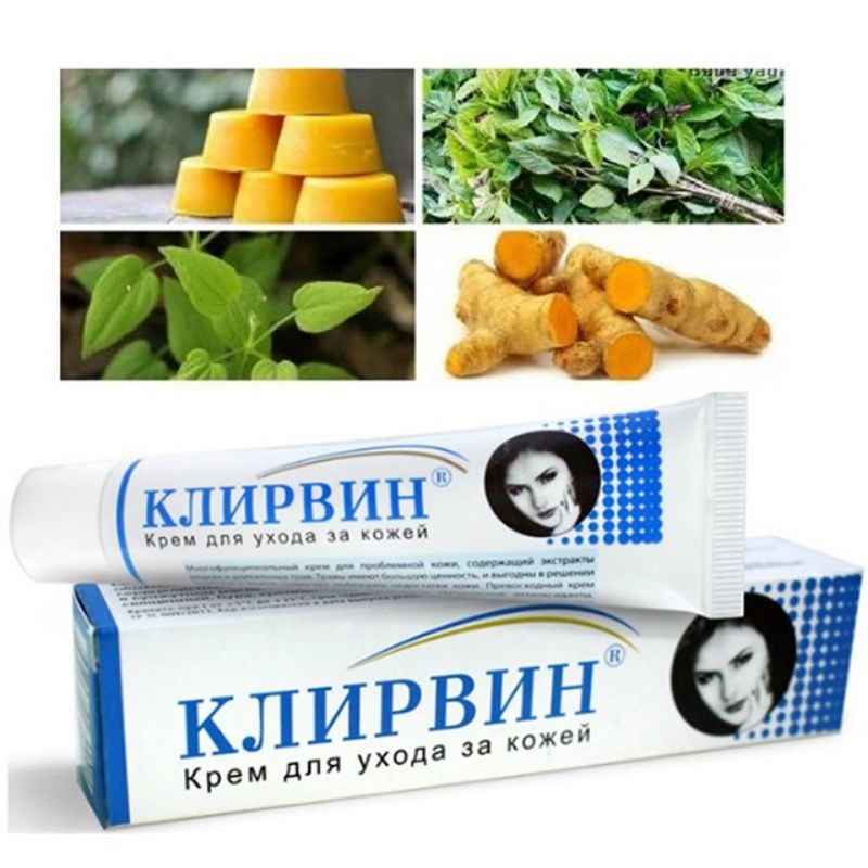 Kem dưỡng da, làm mờ sẹo Klirvin Cream Nga (25g/Tuýp),Giúp phục hồi các tổn