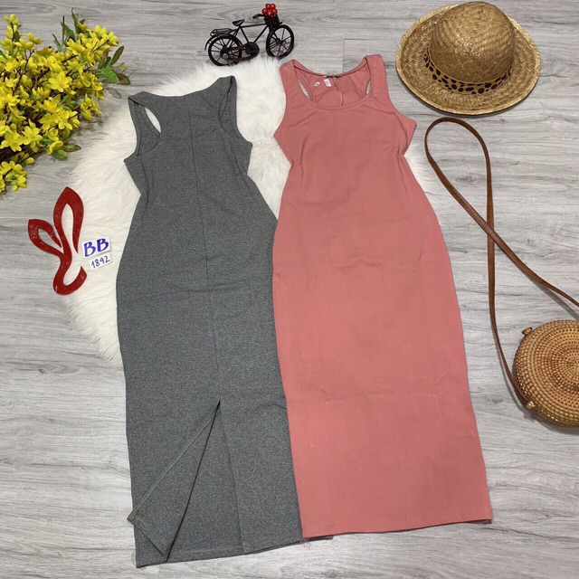 Đầm thun ôm body form dài qua gối | BigBuy360 - bigbuy360.vn
