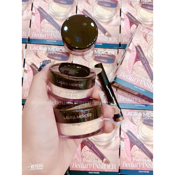 PHẤN PHỦ LAURA MERCIER MINISIZE 5G + NHŨ MẮT