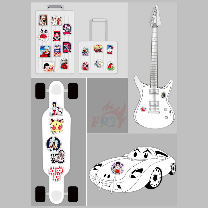 ❉ Inuyasha - Series 06 Anime Sesshoumaru Naraku Stickers ❉ 50Pcs/Set DIY Fashion Luggage Laptop Skateboard Decals Doodle Stickers