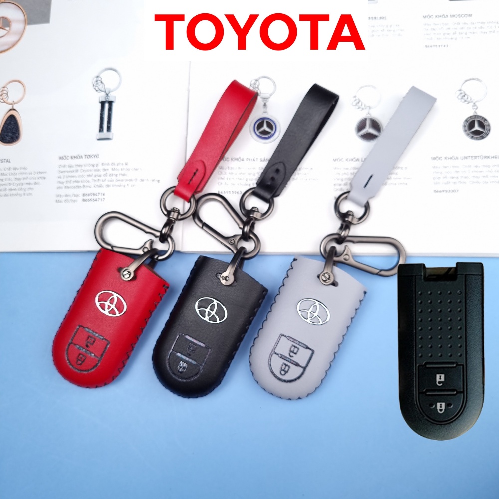 Bọc chìa khóa toyota rush,Bao da chìa khóa toyota wigo ( MÓC D )